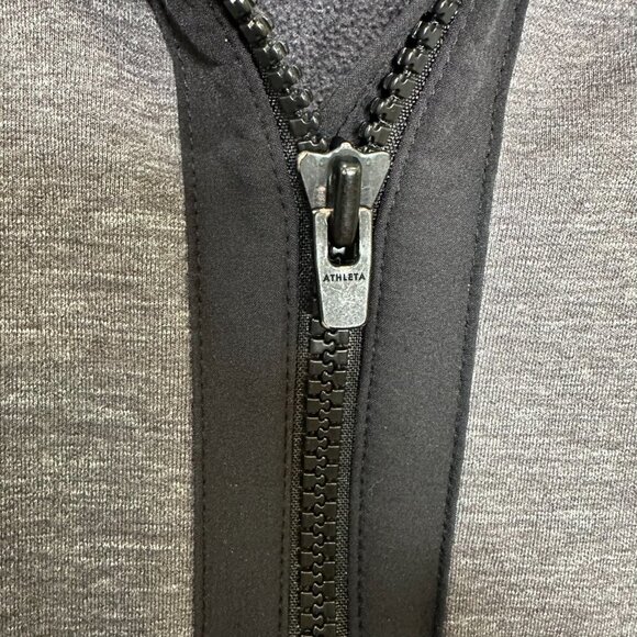 Athleta Victory Zip Up Hoodie Jacket Size Small Black Athletic Outdoor - Picture 5 of 12